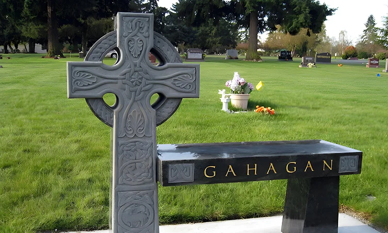 Personalizing Bench Cemetery Monuments for Catholic Families